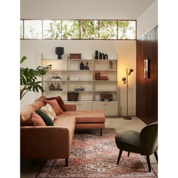 WOOOD wandkast Madu wolkengrijs grenenhout 200 x 79,6 x 35 cm