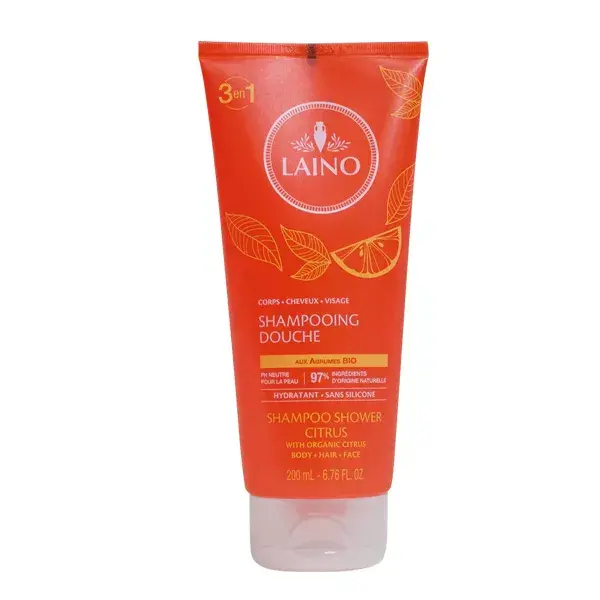 Gel de Banho Cítrico Orgânico 3 em 1 Laino 200ml
