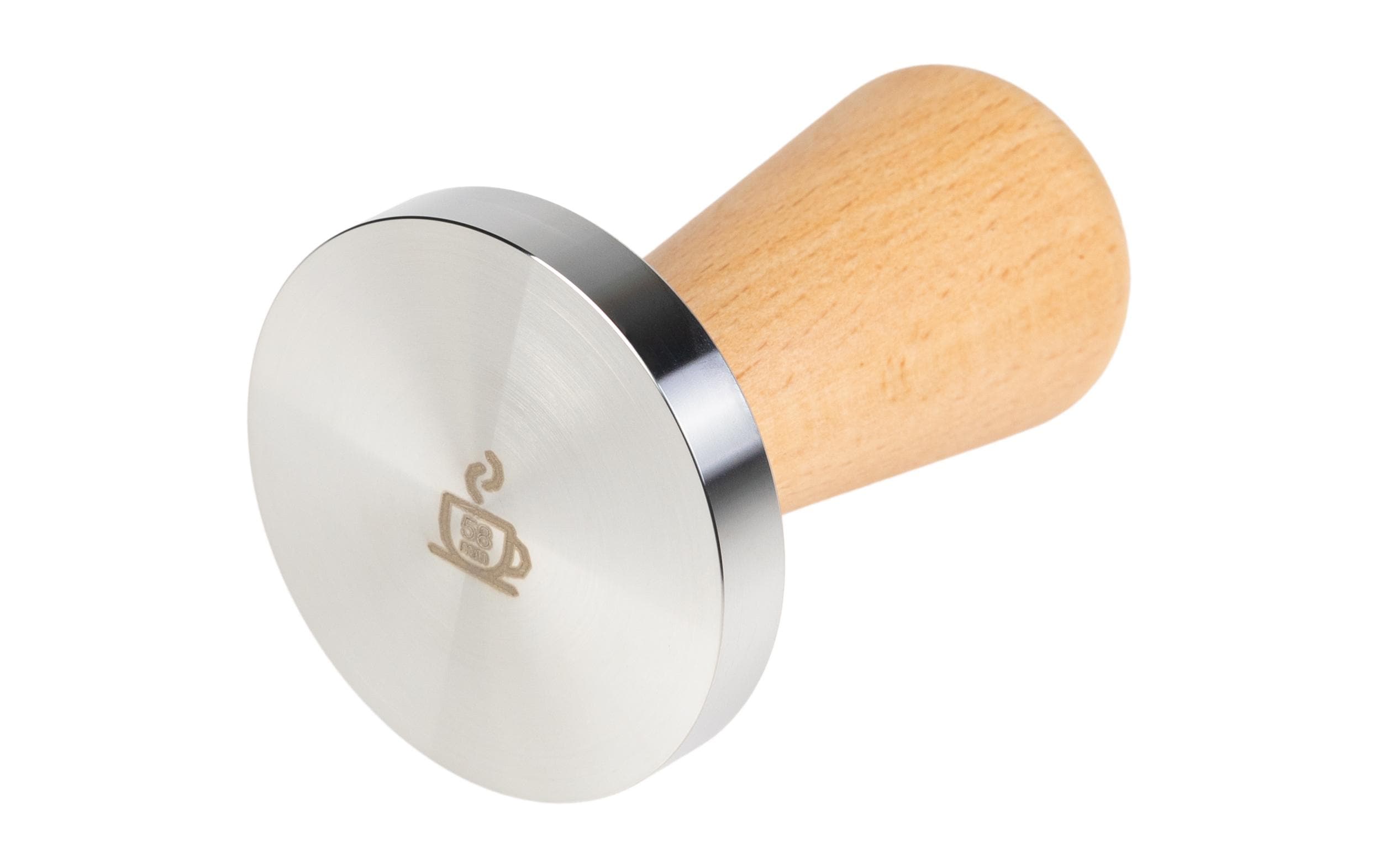 Tamper Buche, 58 mmKaffee-Tamper zum Verdichten des Kaffeepulvers im Sieb