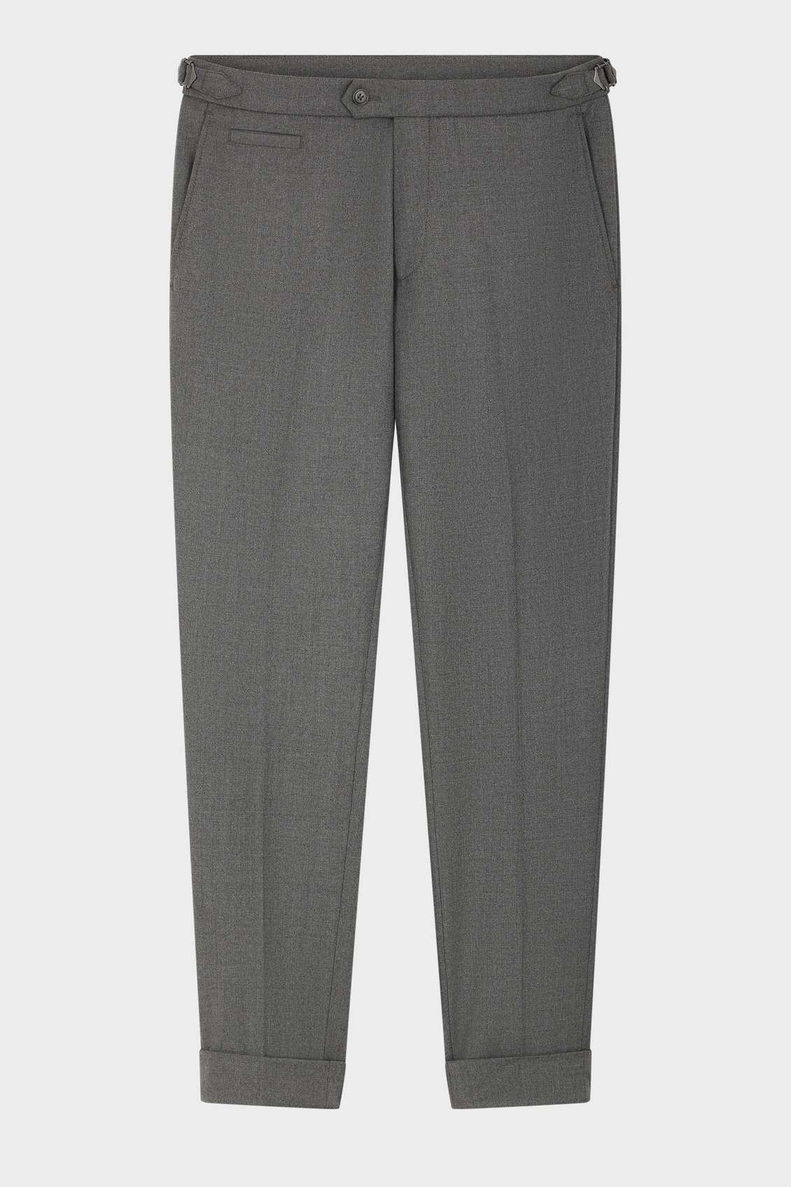 Pantalon de costume coordonnable Slim en laine mélangée unie gris moyen