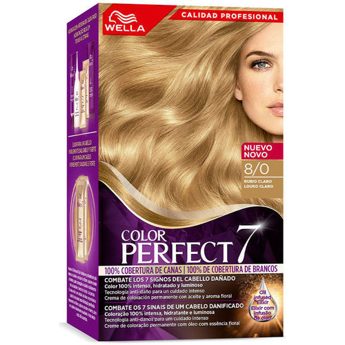 Wella Color Perfect 7 - 100% Cobertura De Canas 8/0-rubio Claro