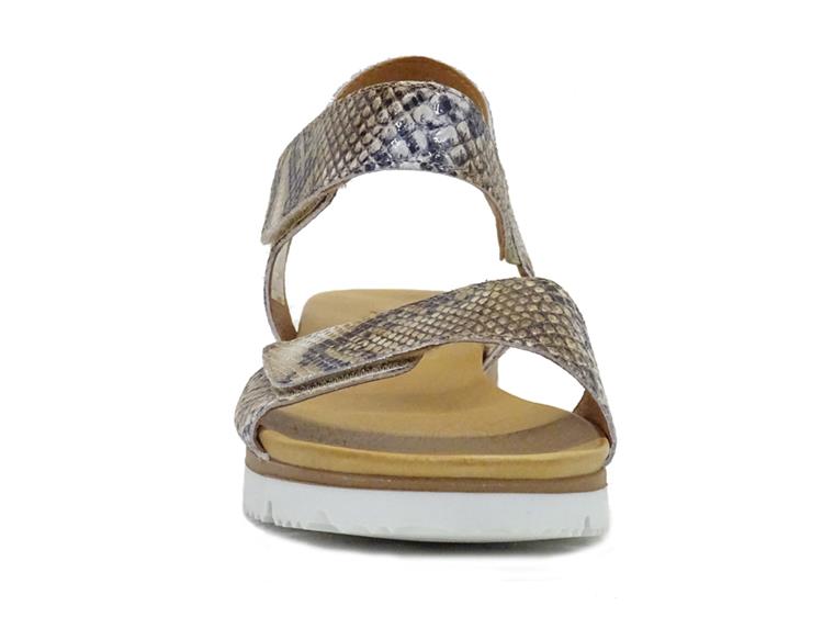 AQA Shoes A8750 Snake Taupe
