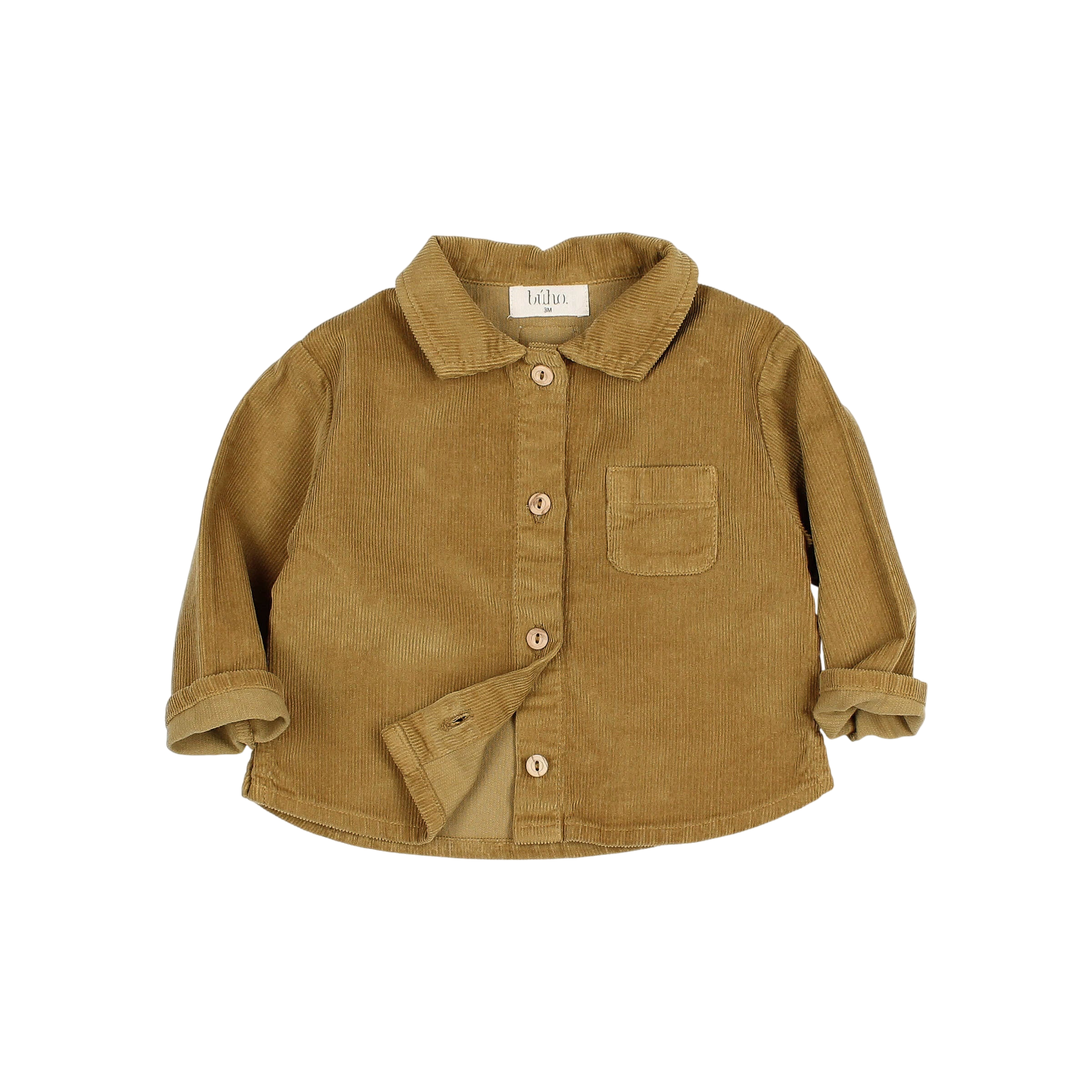 Baby Bluse Soft Velour Ocre