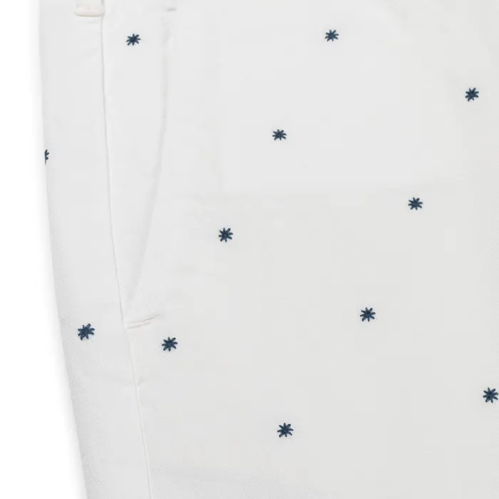 40WEFT Lennybe Micro Ricamo Asterisco Chino Short Heren