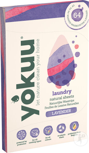 Yokuu Feuilles De Lessive Naturelles Lavande 32 Pièces