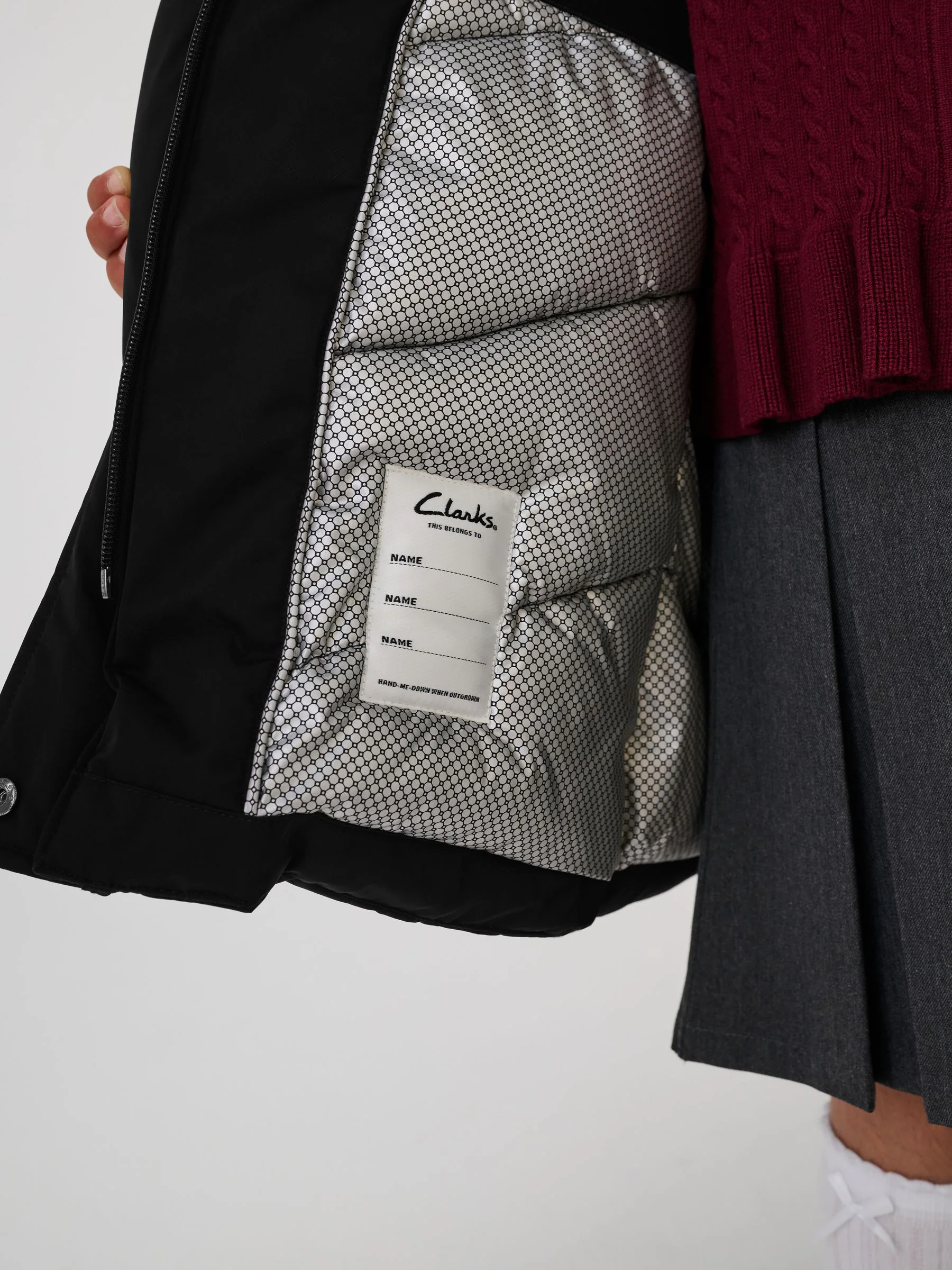 Clarks waterdichte gewatteerde tech jas