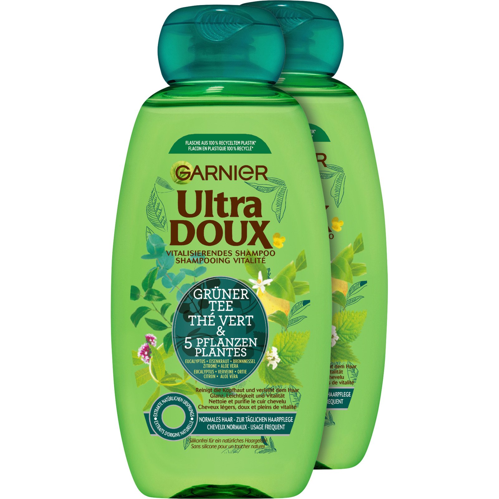 Ultra Doux Shampoo Grüner Tee 2 x 300 ml