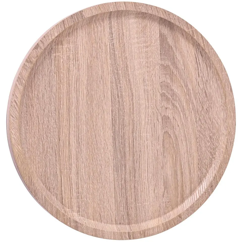 CLP Set van 2 Bijzettafel Aspen mat zwart Frame - Hout - eik