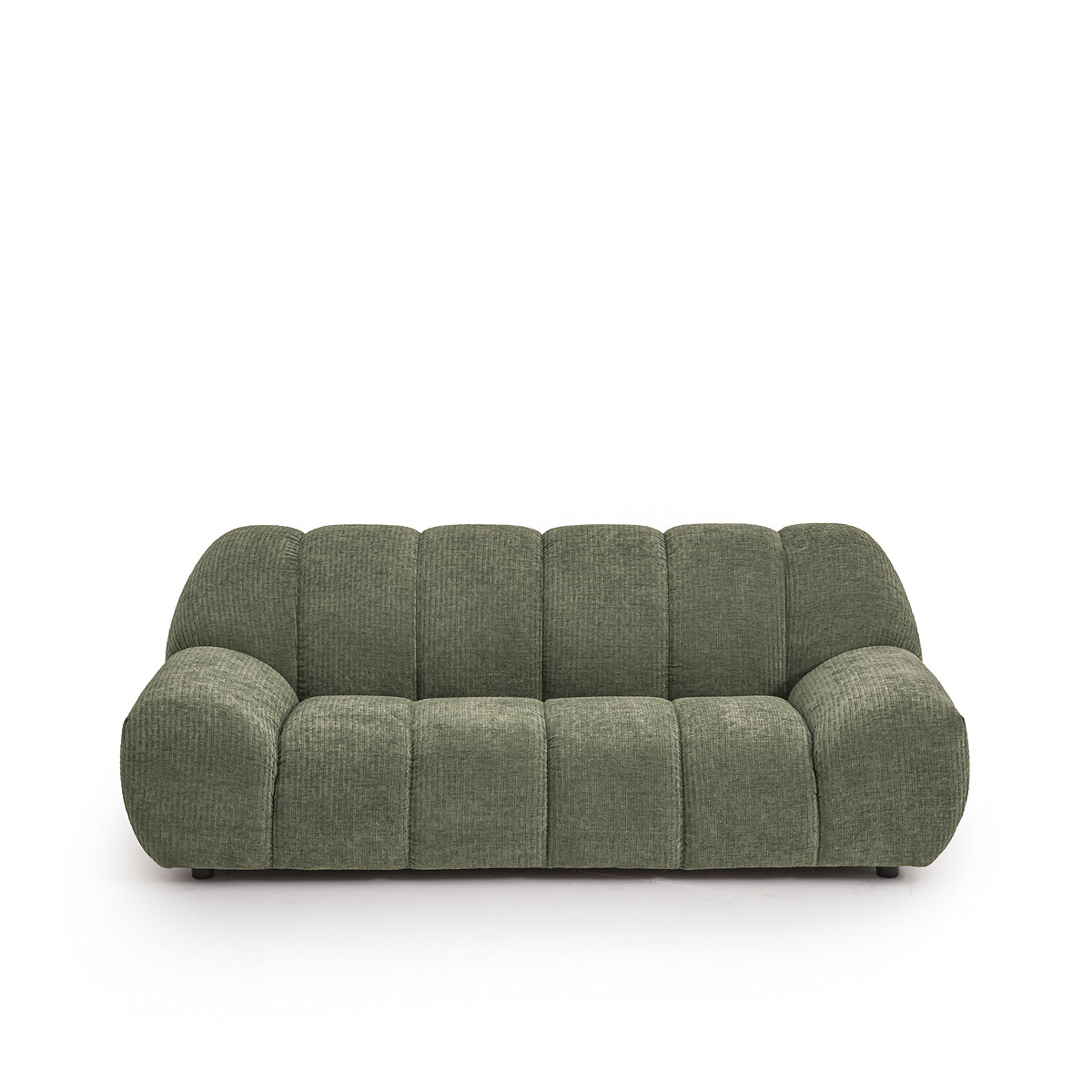 LA REDOUTE INTERIEURS<br>Sofá de veludo, 3 lugares, Nuria