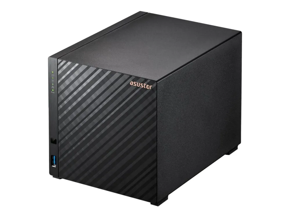 ASUSTOR Drivestor 4 AS1104T - NAS-server - 4 bays - SATA 6Gb/s - RAID RAID 0, 1, 5, 6, 10, JBOD - RAM 1 GB - 2.5 Gigabit Ethernet - iSCSI support