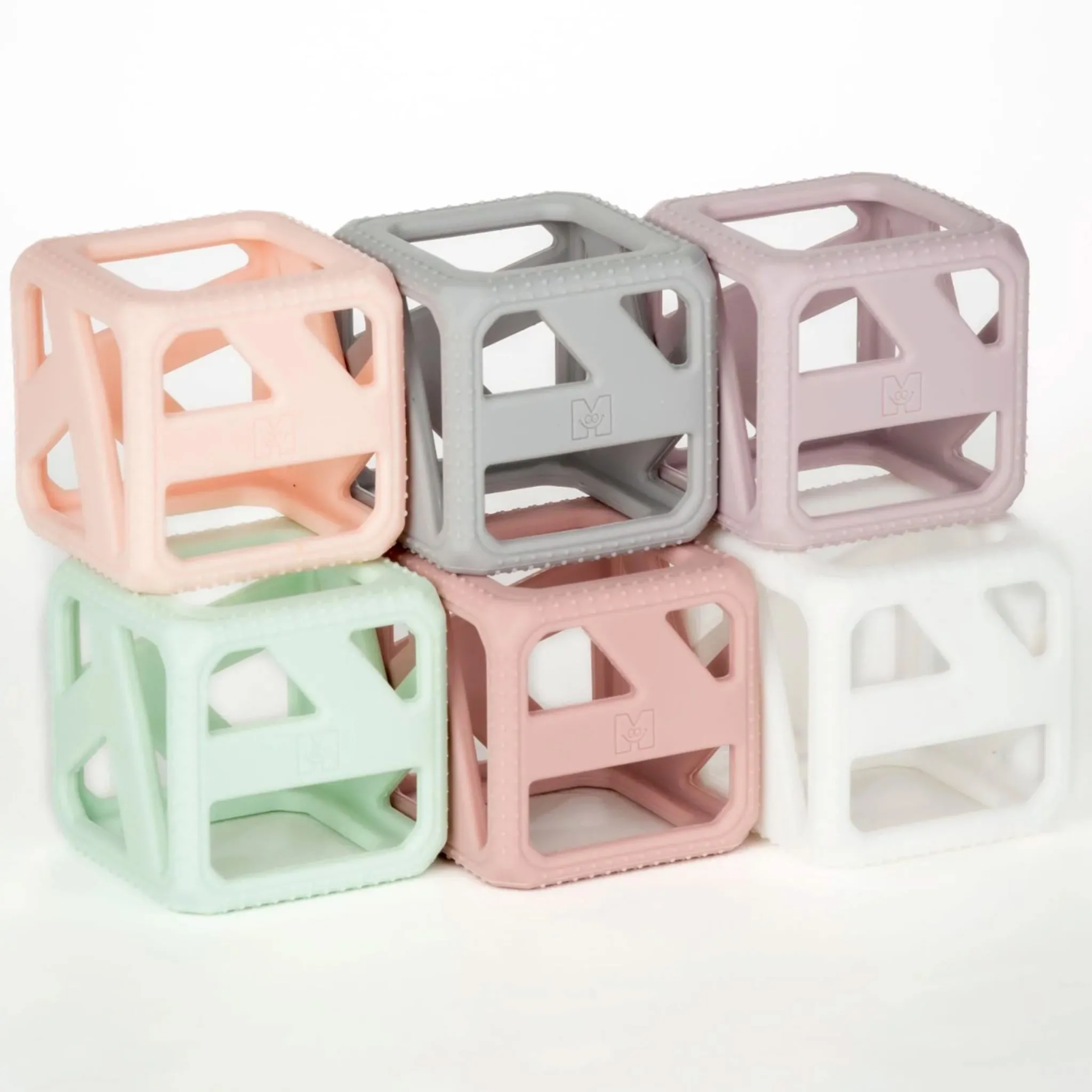 Munch Mitt Cube de Dentition à Empiler - Pastelle