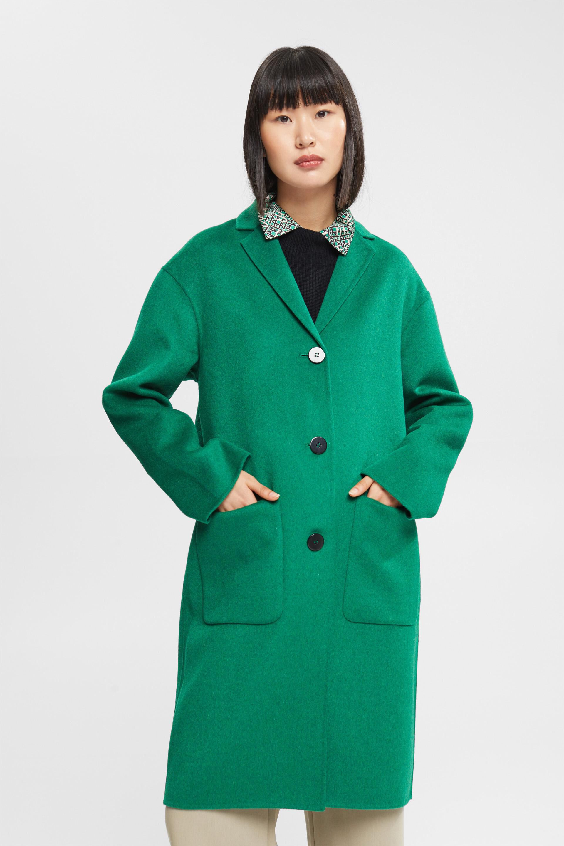 Manteau à teneur en laine