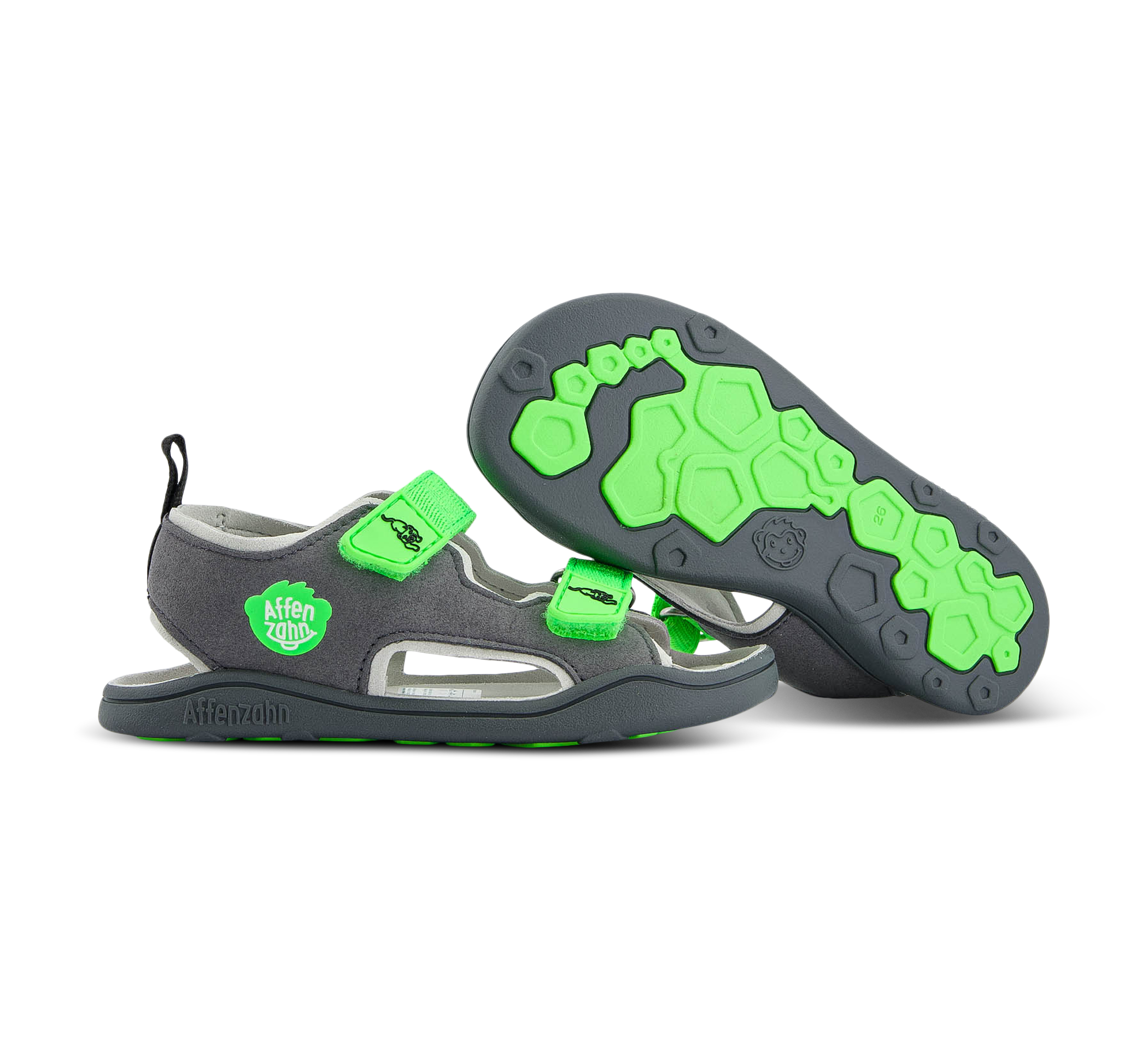 Affenzahn Sandale Vegan Airy Panther grau