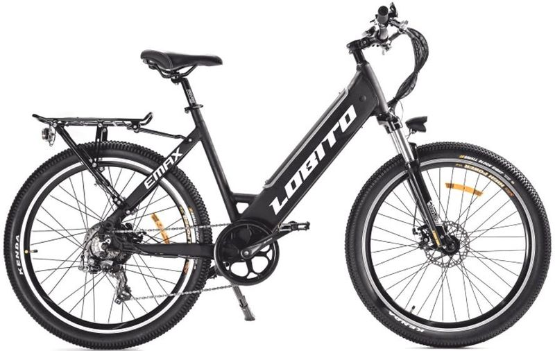 Lobito - Emax - Elektrische Fiets - Zwart - Staal - 60 km Actieradius