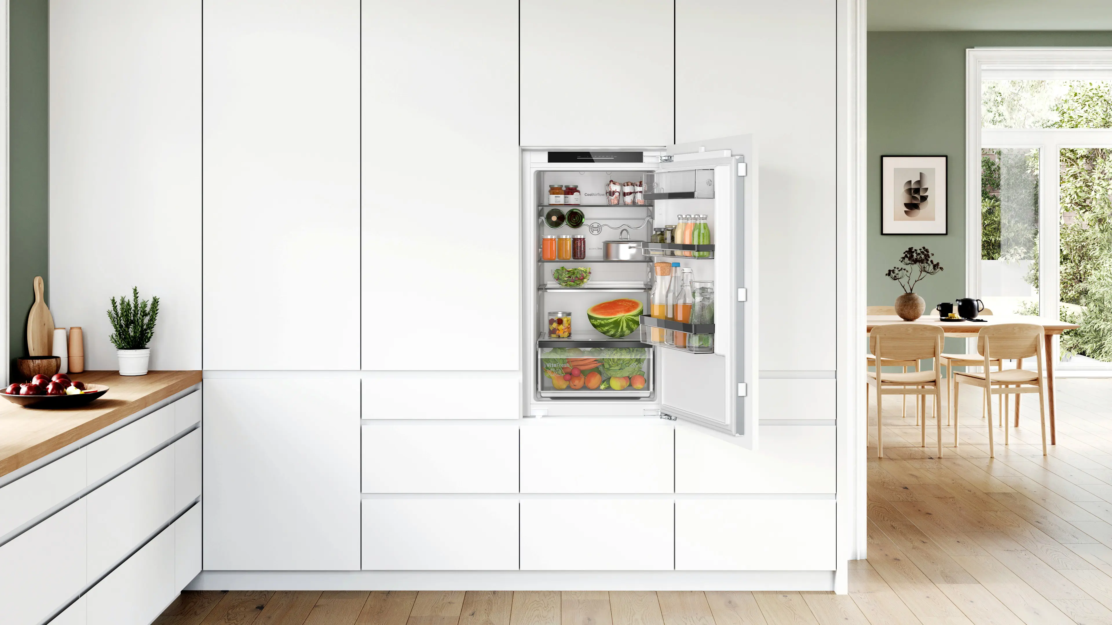Serie 6 Inbouw koelkast 102.1 x 55.8 cm Vlakscharnier met SoftClose