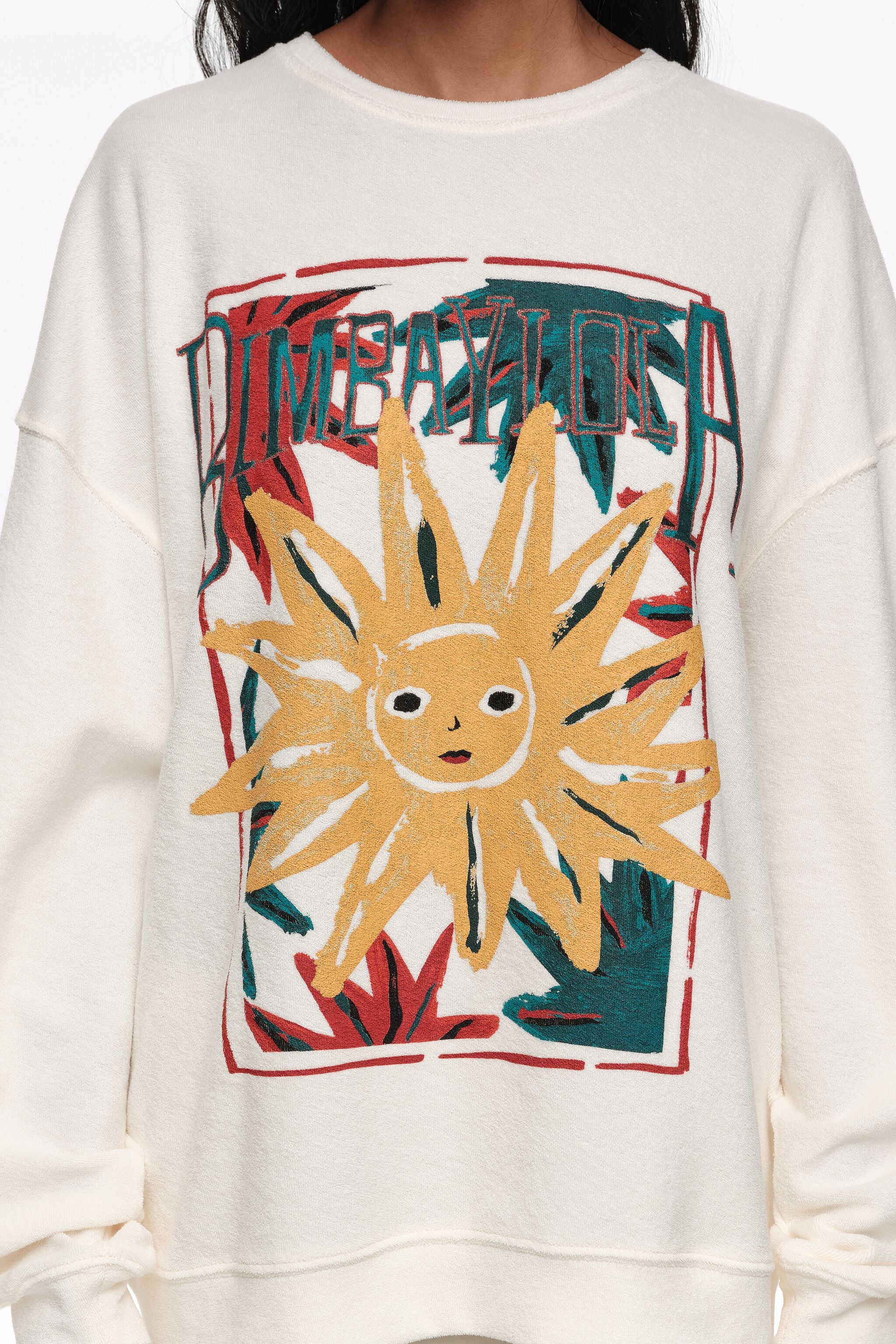 Moletom Ivory com estampa do Sol