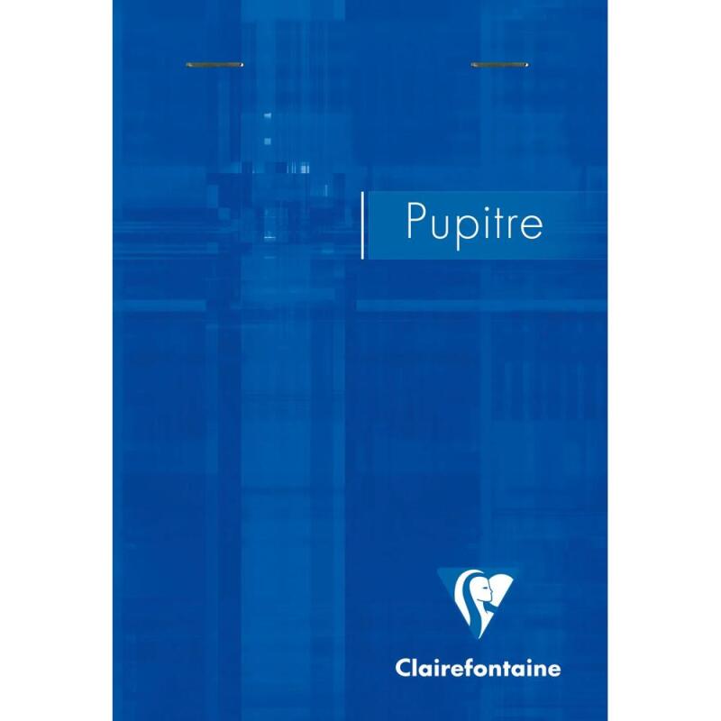 Bloc Pupitre agrafé en-tête A6 (10,5x14,8cm) 80 feuilles détachables ligné Couleur aléatoire - Assortis