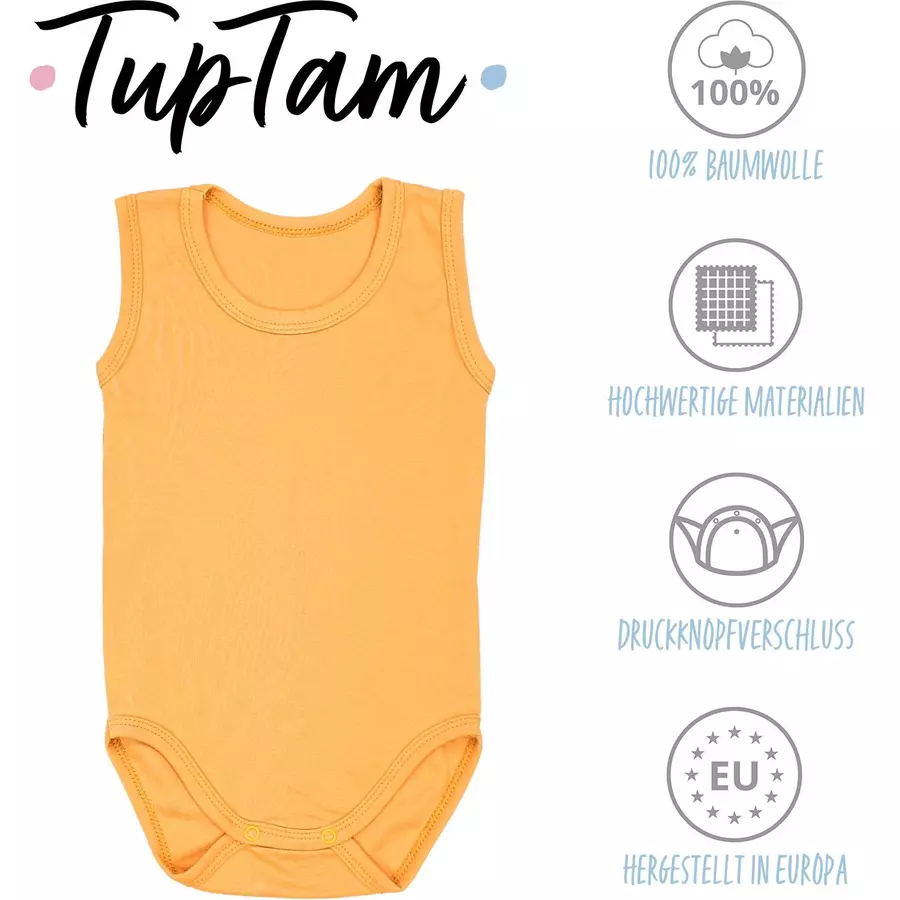 TupTam Baby Jungen Achselbody 5er Pack gelb