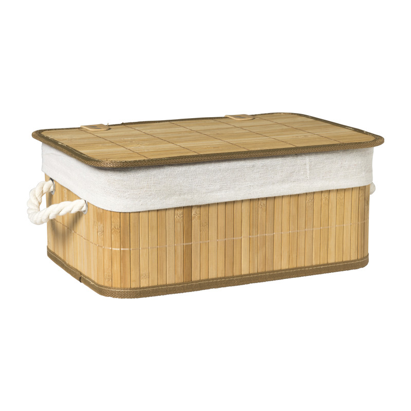 Mand levi met deksel- 34,5x24x14 cm