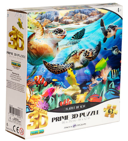 Prime 3D Puzzle Puzzlespiel - 3D - 63 Teile - Turtle Beach