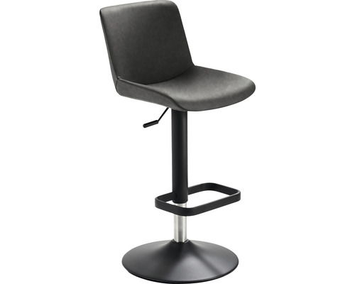 Barkruk Mayer Zitmeubelen 1235G 44 x 48 x 85 cm staal zwart/zwartgrijs