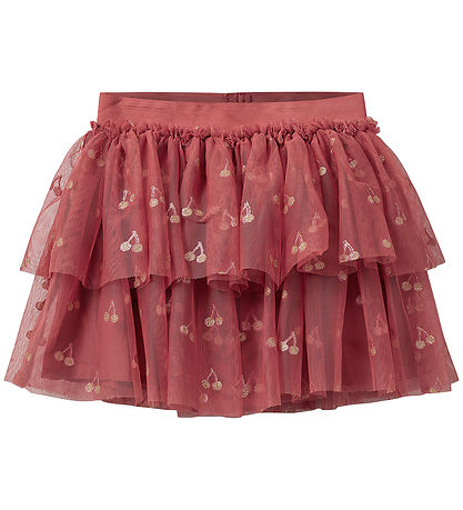 Sofie Schnoor Nederdel - Coral Pink m. Kirseb?r/Glimmer