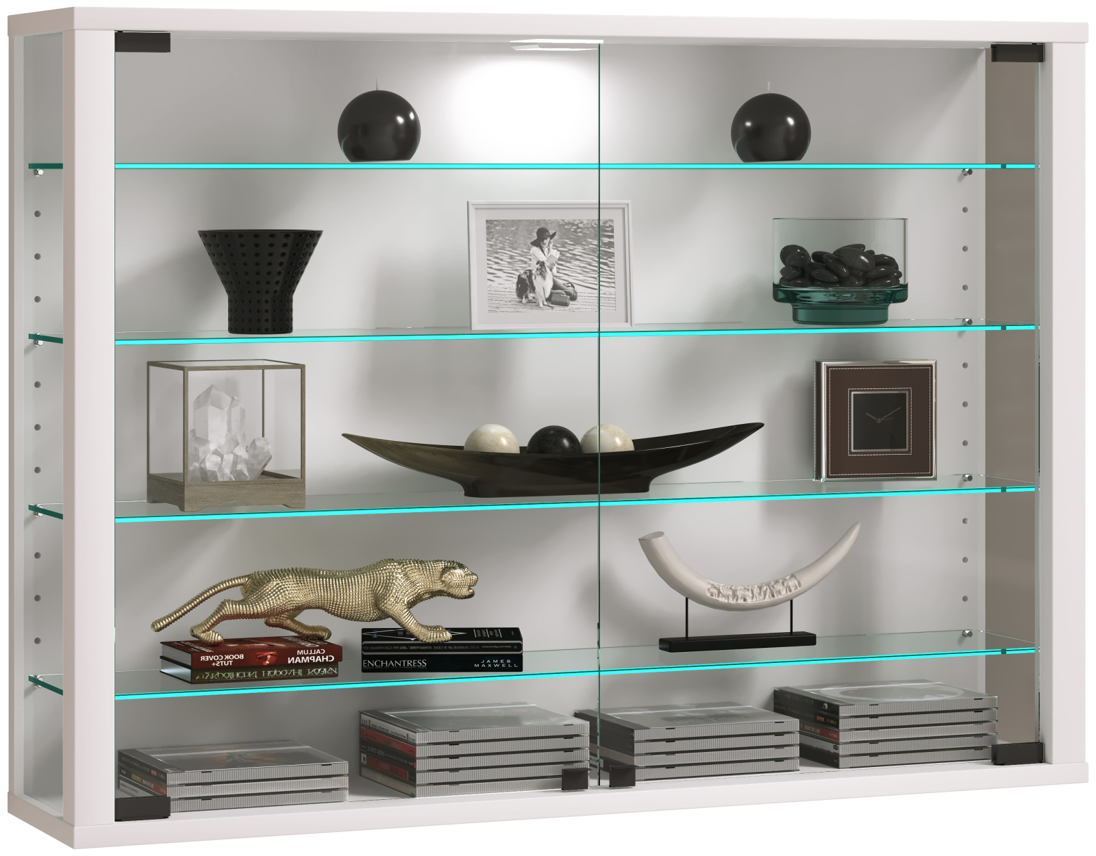 Vitrine VITROSA L - weiß - 82,6 cm breit