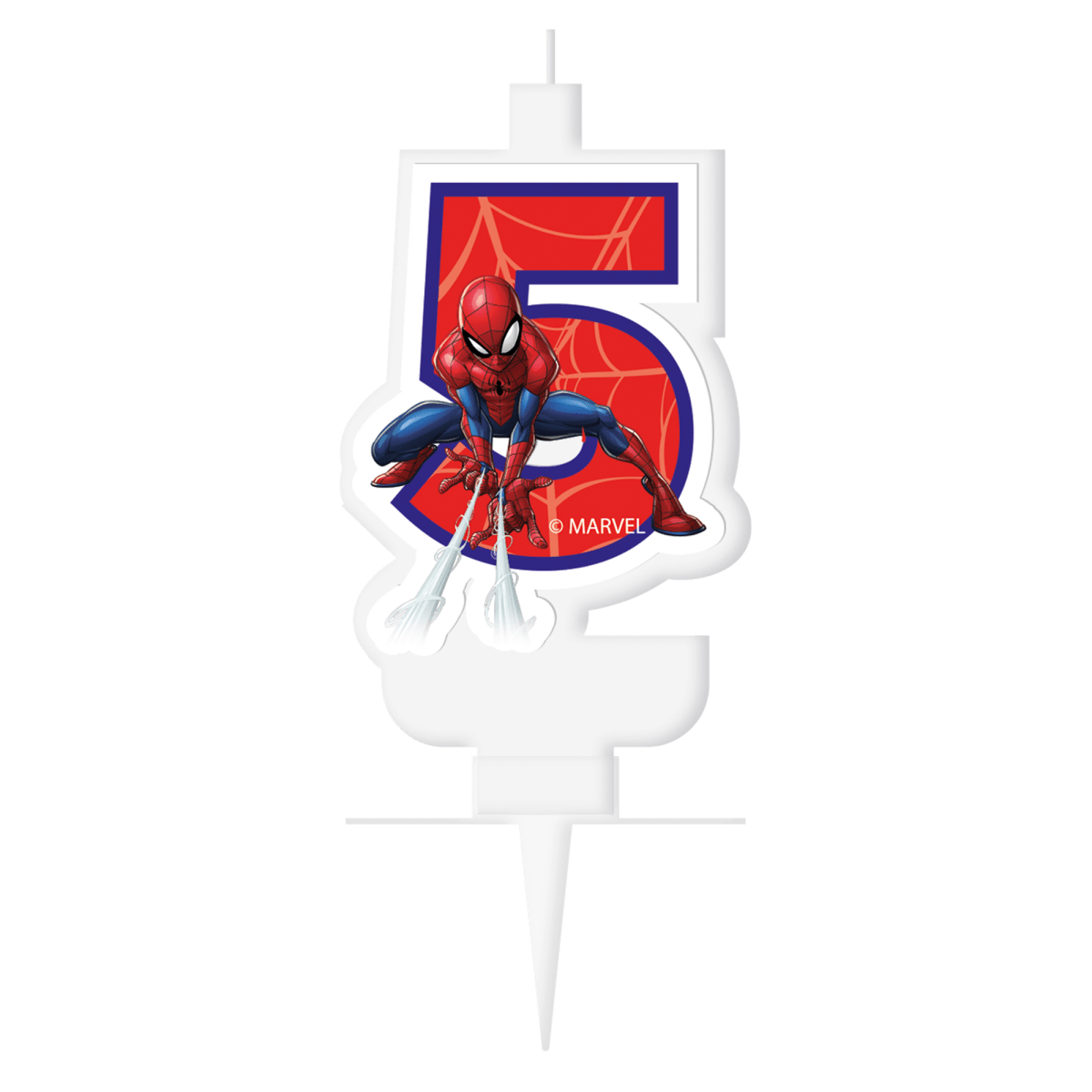 5 Jaar Kaars Spiderman