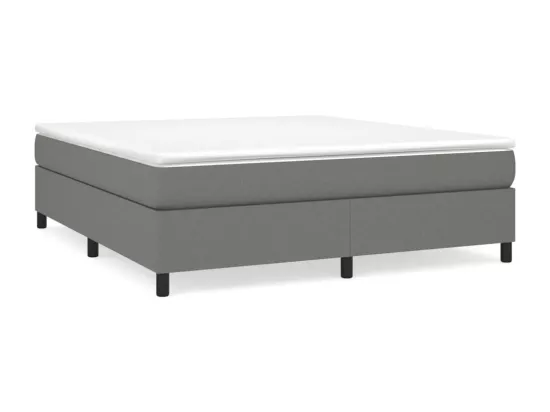 Sommier à lattes de lit Gris foncé 180x200 cm Tissu