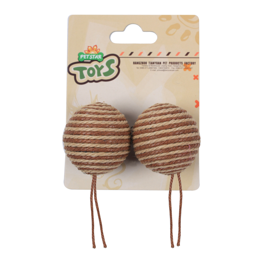 Brinquedo para gato Wuapu com 2 bolas
