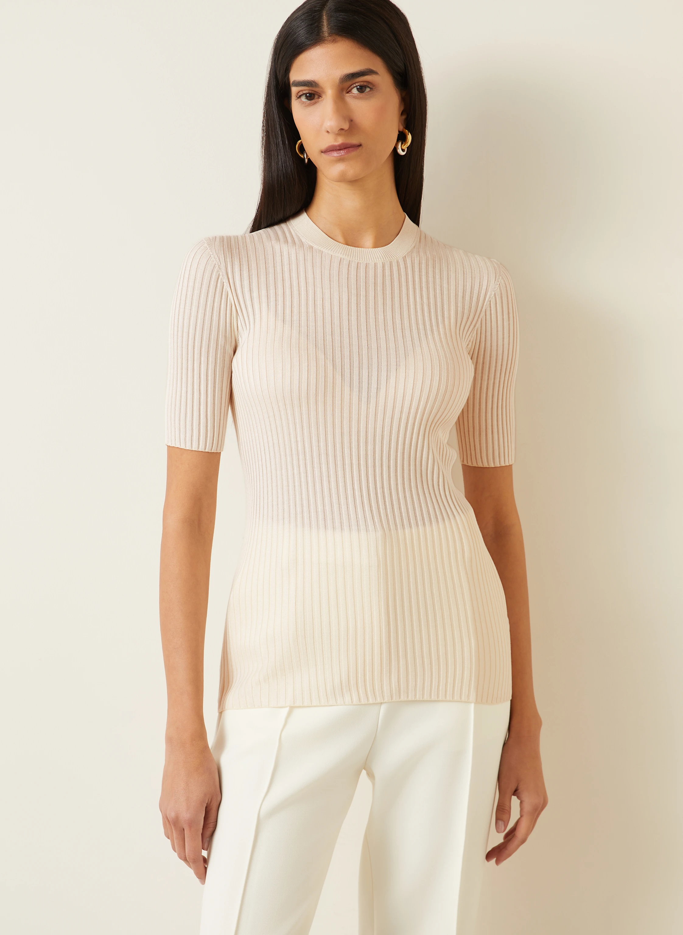JIL SANDER Strickshirt aus Seide