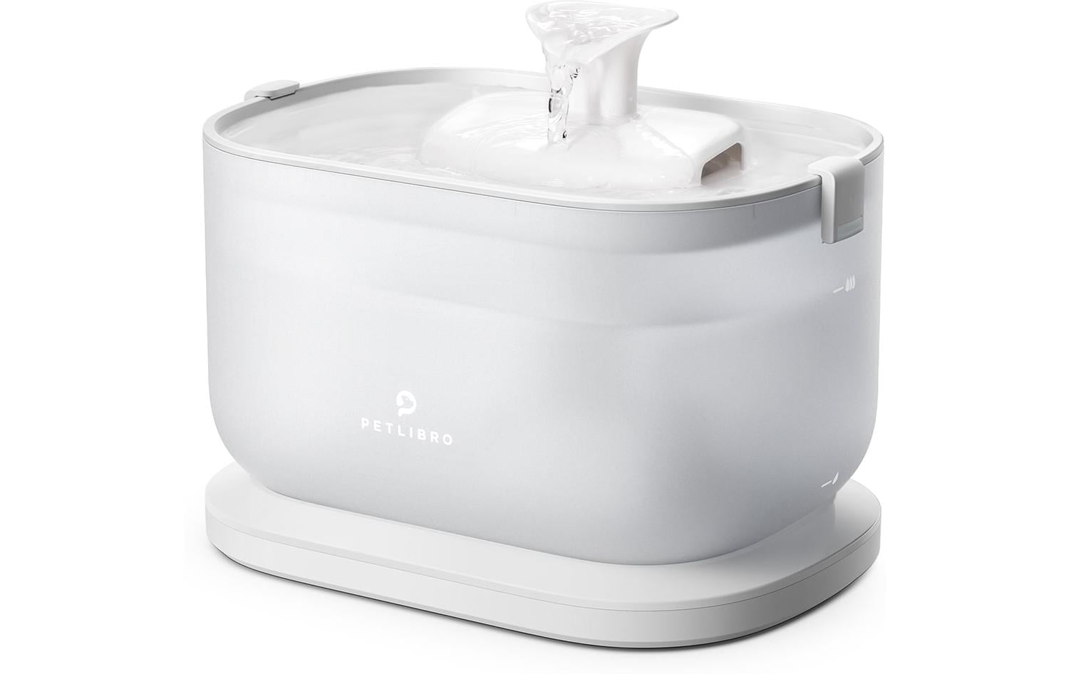 Dockstream kabellose Wasserfontäne WeissKabelloser Petlibro Dockstream Trinkbrunnen mit Pumpe und Filter für Katzen und Hunde