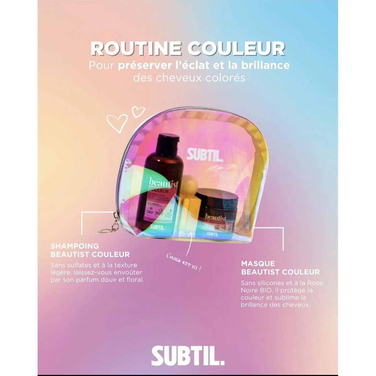 Trousse 3 Produits Cheveux Colorés