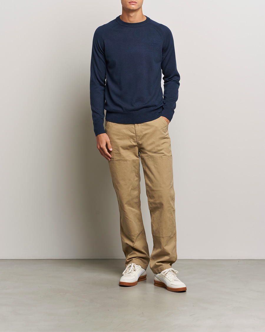 Dockers Washable Merino Crewneck Navy Blazer