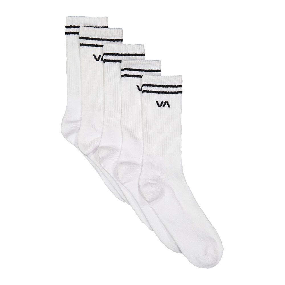 Rvca UNION - Chaussettes x5 Homme white