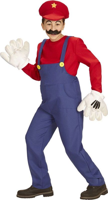Widmann - Kinderkostuum - Rood/Blauw - 3-delige Set - 100% Polyester