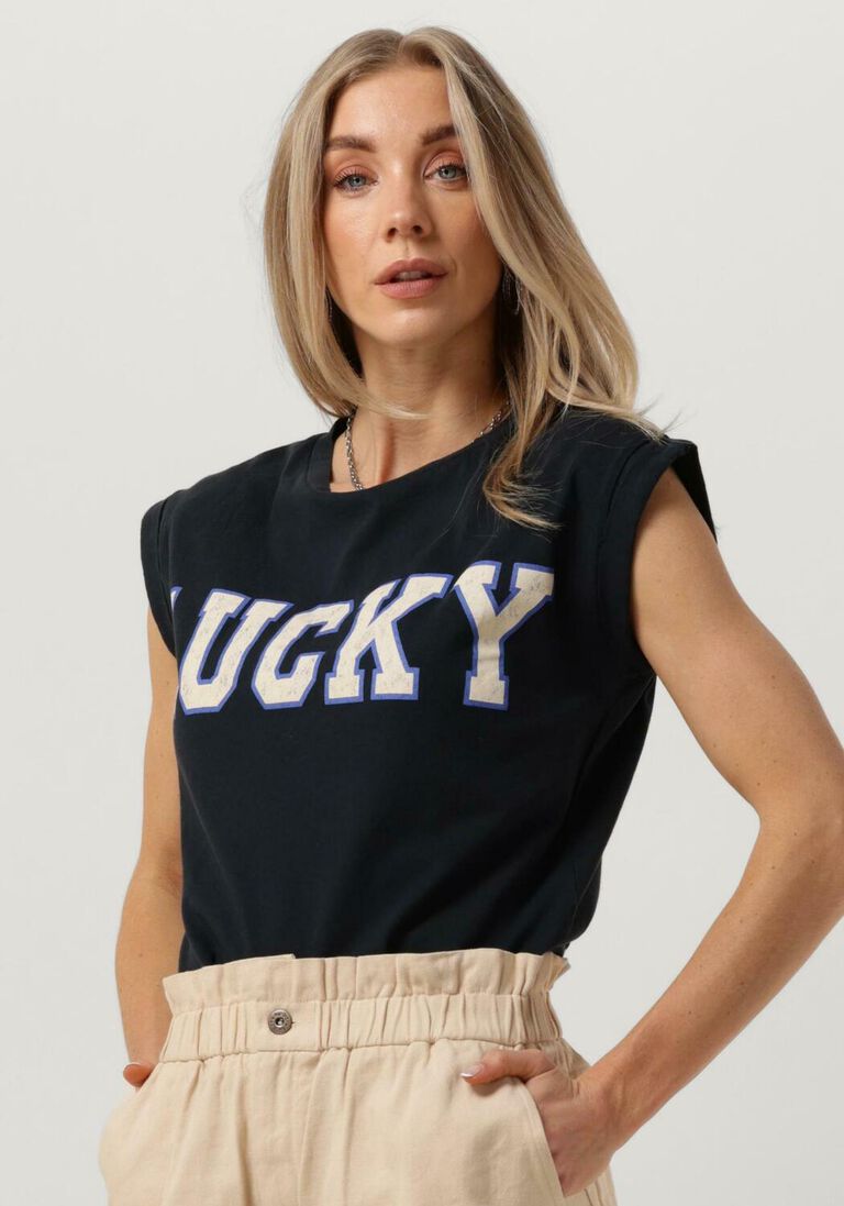 BY-BAR donkerblauwe by-bar t-shirt thelma lucky vintage