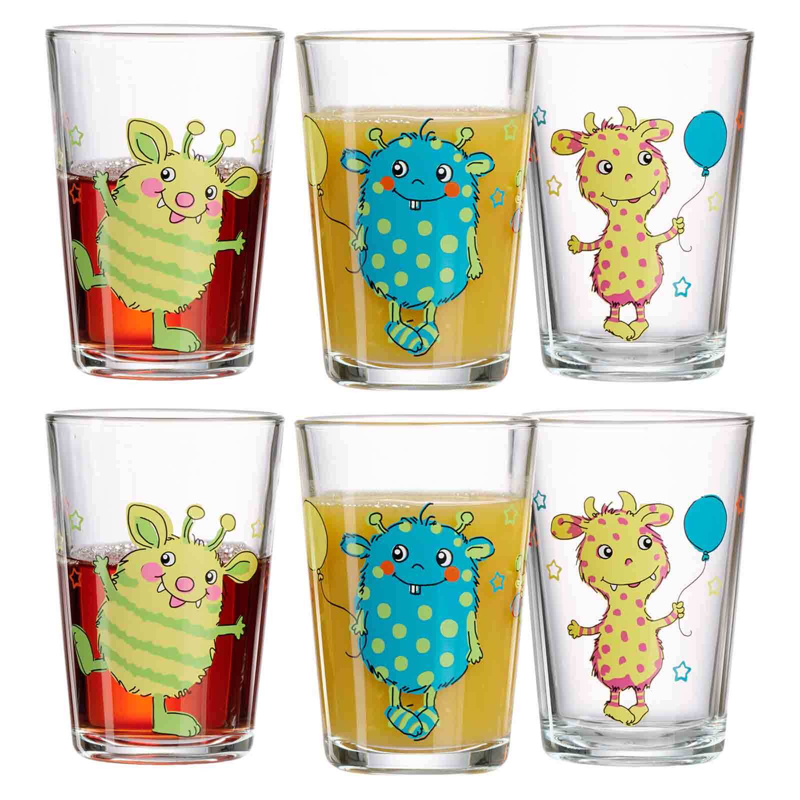 Ritzenhoff & Breker Kindergläser Monsterchen 205 ml 6er Set