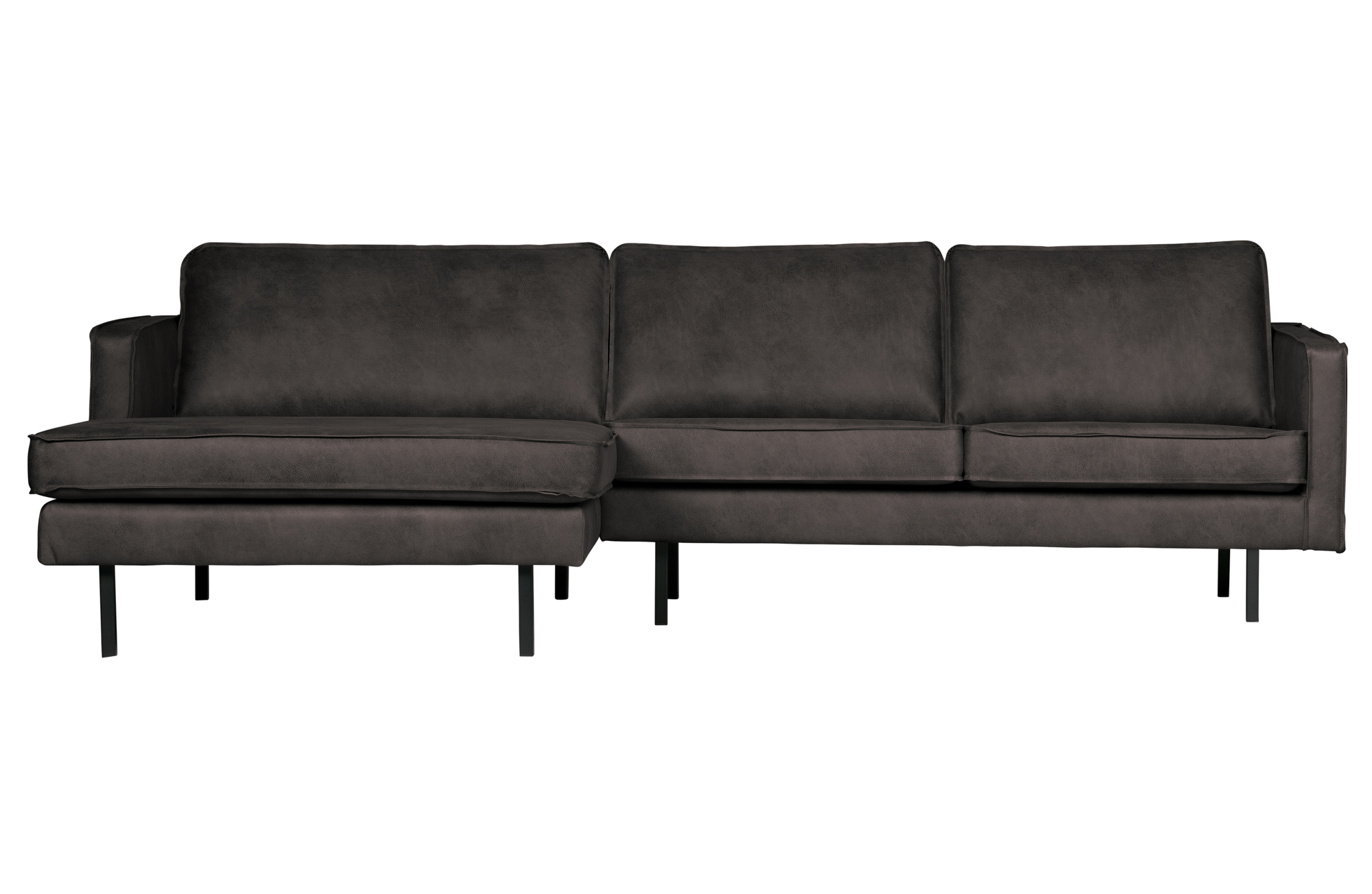 Chaise longue Rodeo zwart Rodeo Chaise Longue Links - Zwart