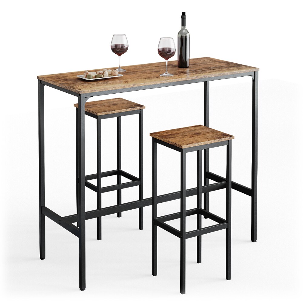 Vicco Bartisch Set 2 Barhocker Fyrk Bistrotisch Stehtisch Bartresen Küchenhocker