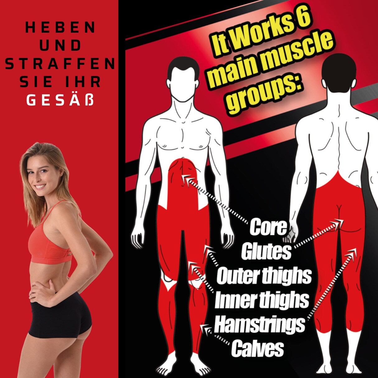 Gymform® Kniebeugen Trainer für die Beinmuskulatur Squat Perfect