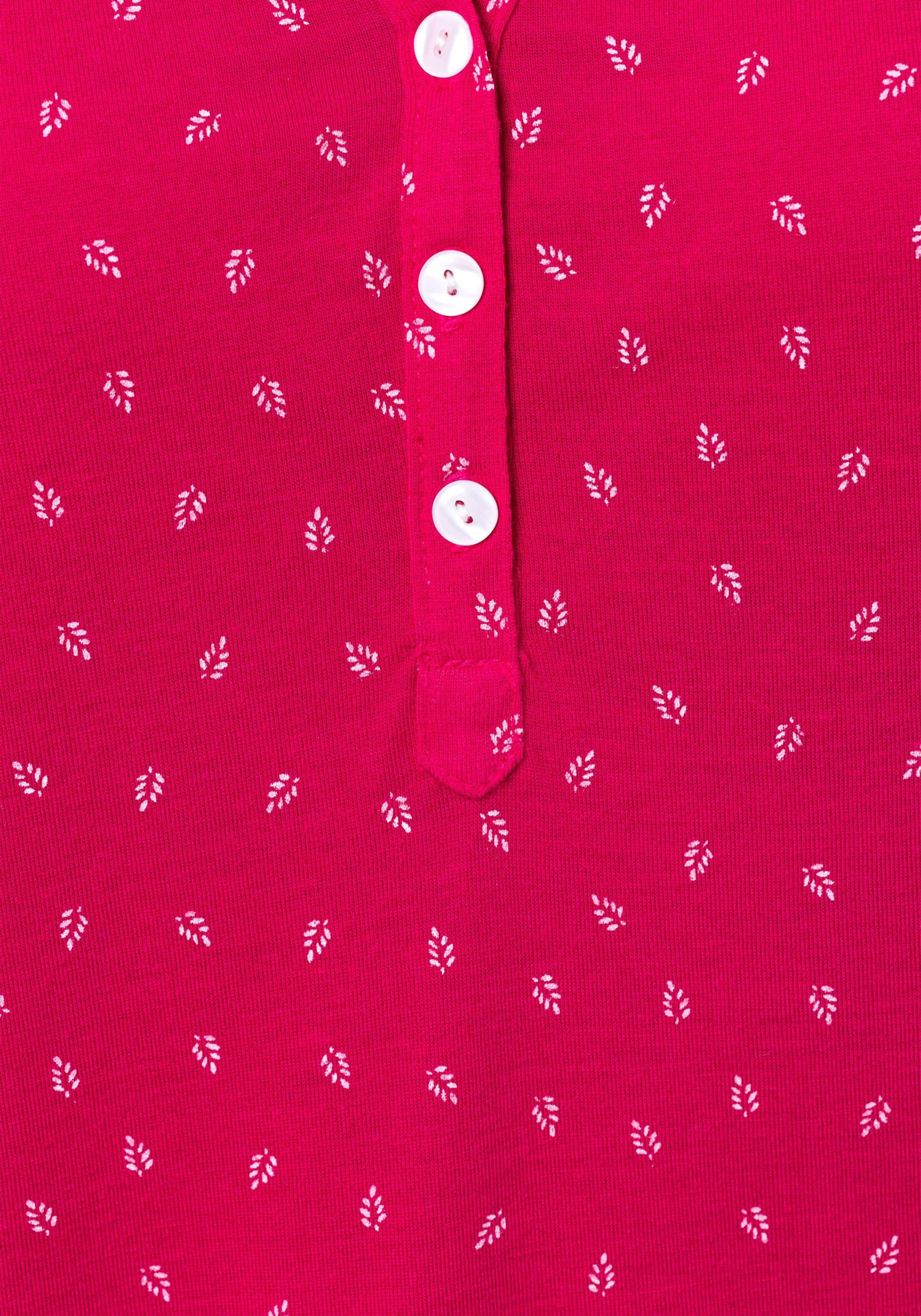 LASCANA Shirttop in pink-gemustert, navy-uni