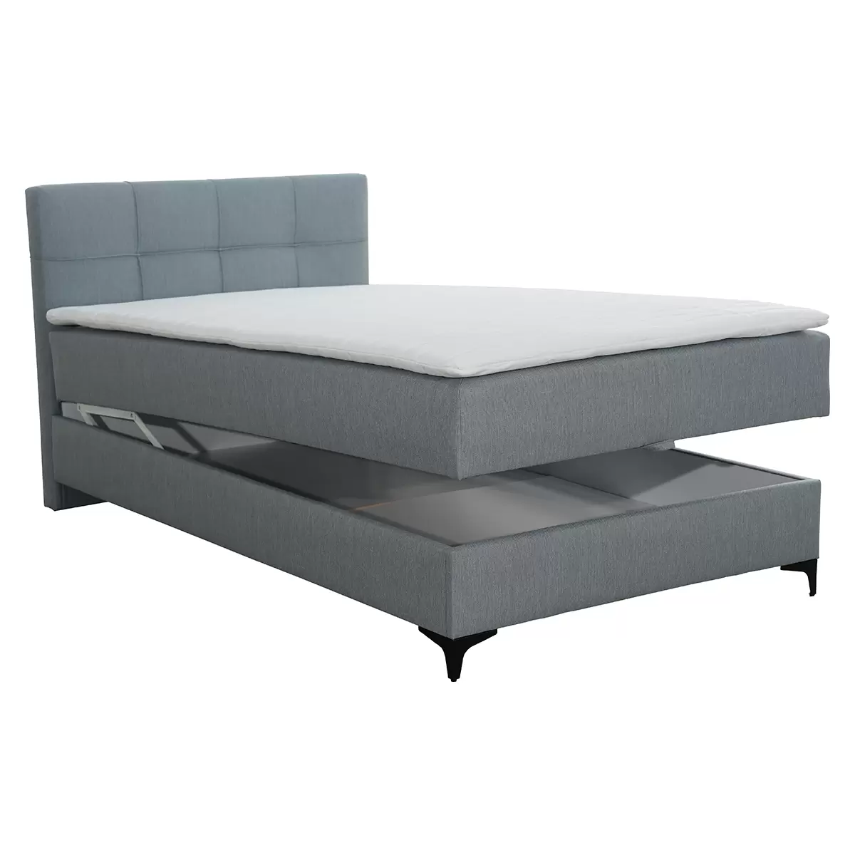 Boxspringbett Freddie 100x200 Grau