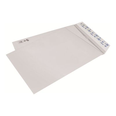 La Couronne - 500 Pochettes B5 250 x 176 mm - 90 gr - sans fenêtre - blanc - bande auto-adhésive