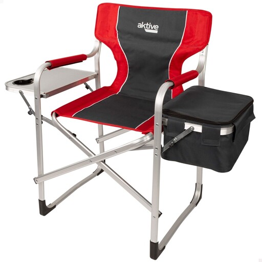 Cadeira de camping Aktive Director com mesa e bolsa térmica