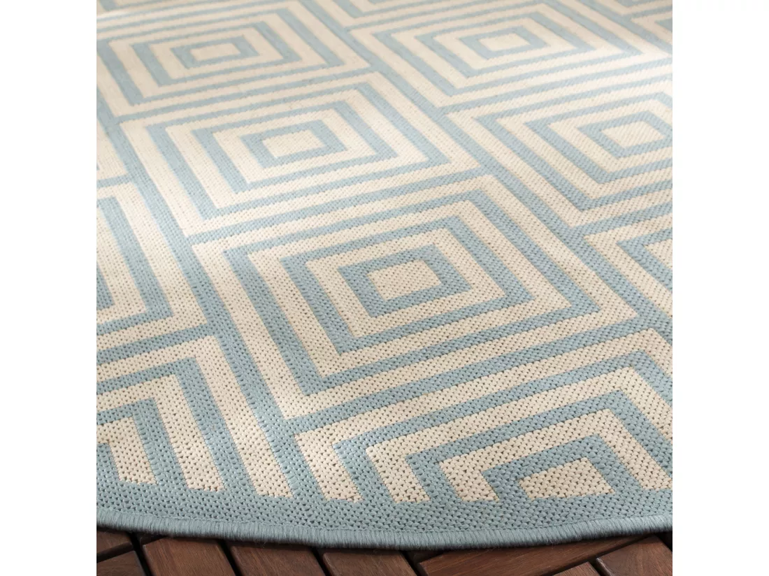 Tapis Cream & Aqua 201 X 201 cm - Levanzo