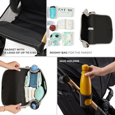 Kinderkraft MOOV 2 XL Air Kombivogn, Moonlight Grey