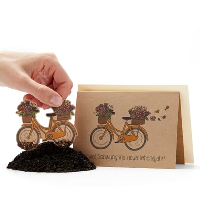 Grußkarten mit Wildblumensamen, Set 2