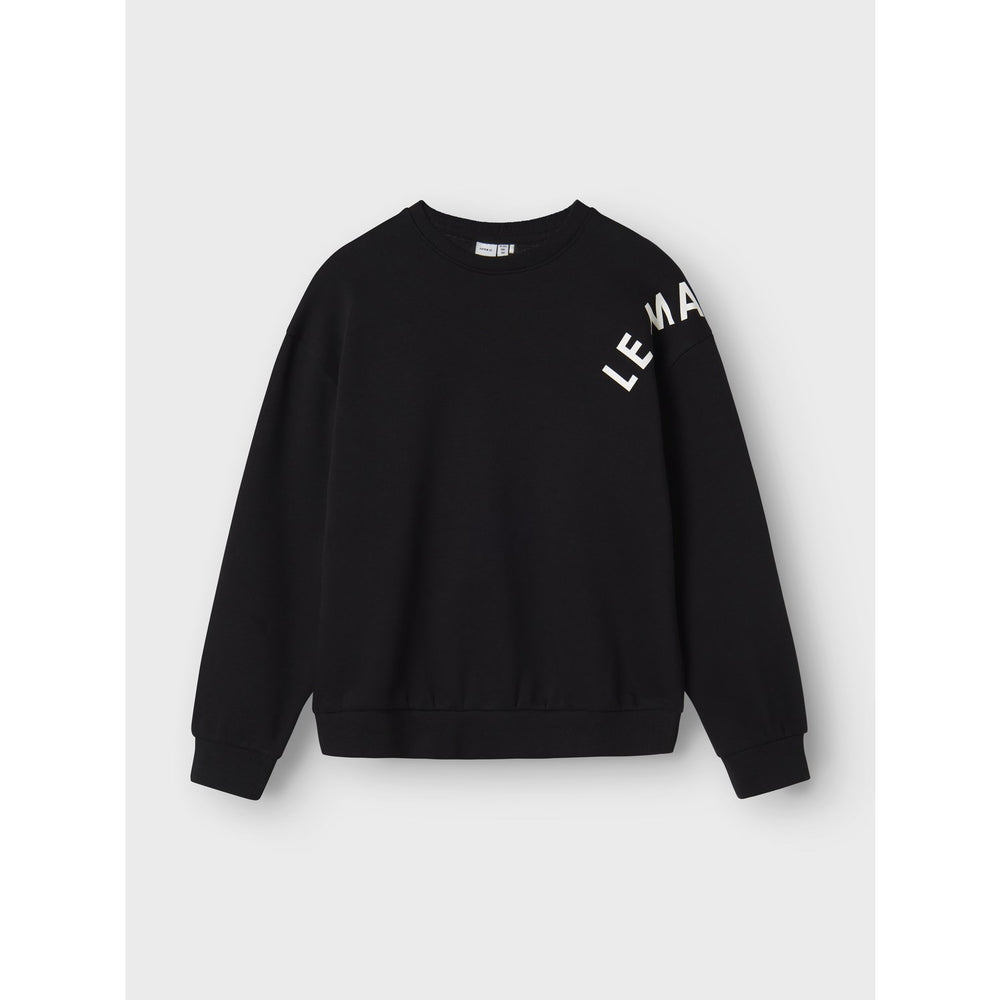 Køb Name It Black Nkfodika Ls Rlx Sweat Bru Bf