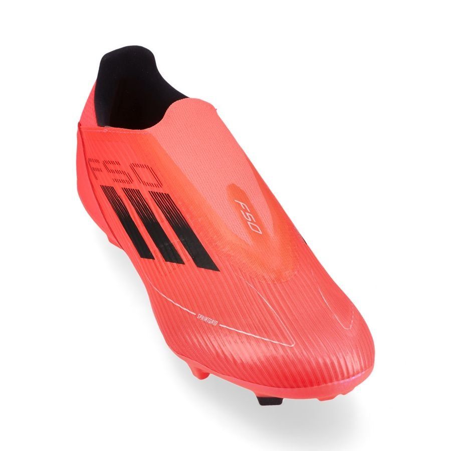 adidas F50 League Laceless FG/AG Vivid Horizon - Turbo/Aurora Black/Argenté
